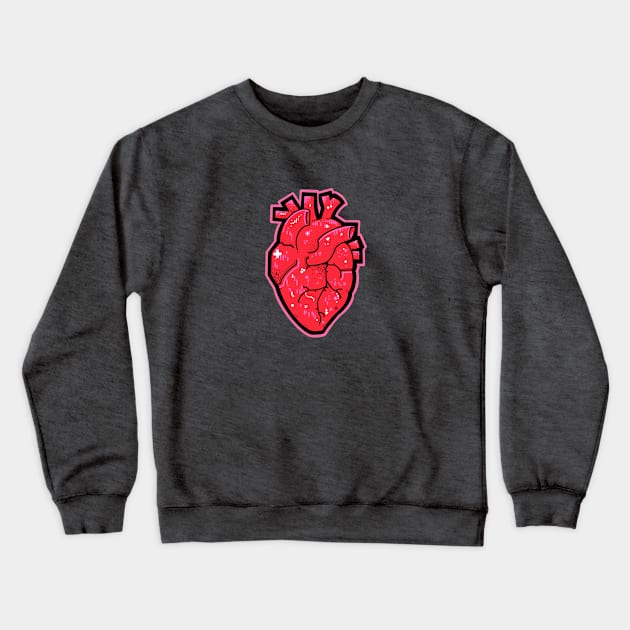 Anatomical heart red and pink Crewneck Sweatshirt by weilertsen